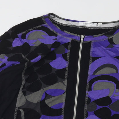 Womens UK Size 2XL Signature Experience Multicoloured Full Zip Jumper