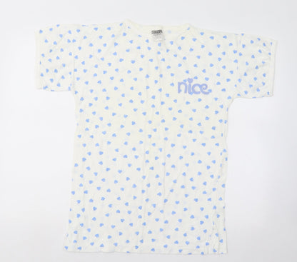 Womens UK Size M Dorothy Perkins Blue Basic T-Shirt