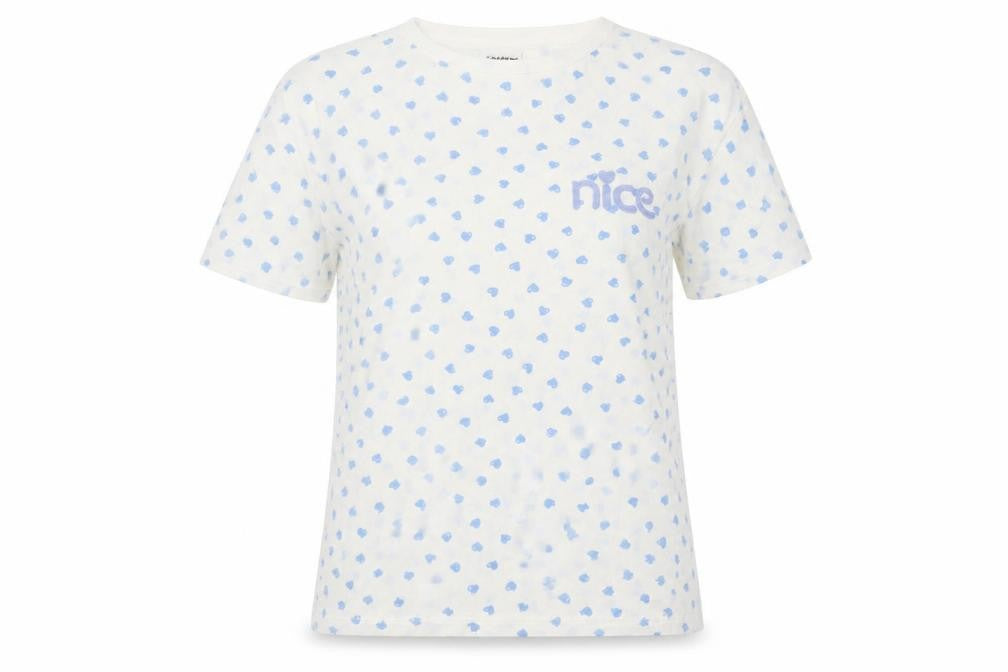 Womens UK Size M Dorothy Perkins Blue Basic T-Shirt