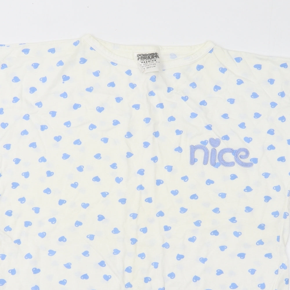 Womens UK Size M Dorothy Perkins Blue Basic T-Shirt