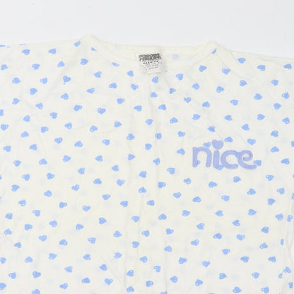 Womens UK Size M Dorothy Perkins Blue Basic T-Shirt