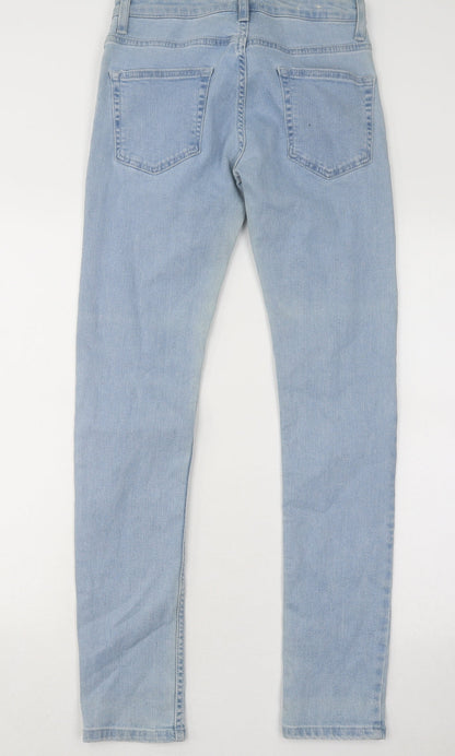 Mens UK Size 28 in Topman Regular Fit Skinny Blue Jeans