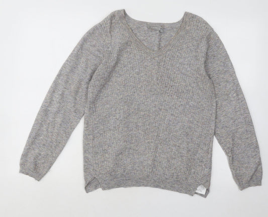 Womens UK Size XS Fransa Grey Pullover Jumper