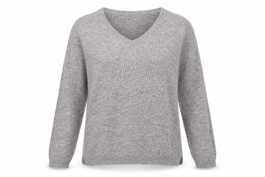 Womens UK Size XS Fransa Grey Pullover Jumper