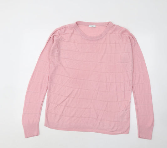 Womens UK Size L Jaqueline de Yong Pink Pullover Jumper
