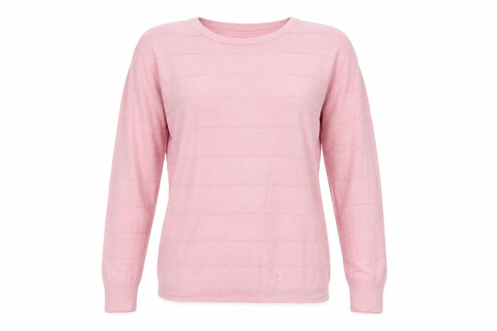 Womens UK Size L Jaqueline de Yong Pink Pullover Jumper