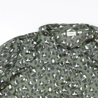 Womens UK Size 14 JDY Green Basic Button-Up