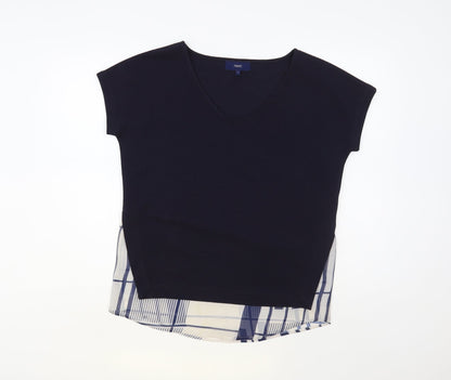 Womens UK Size 8 NEXT Blue Basic Blouse