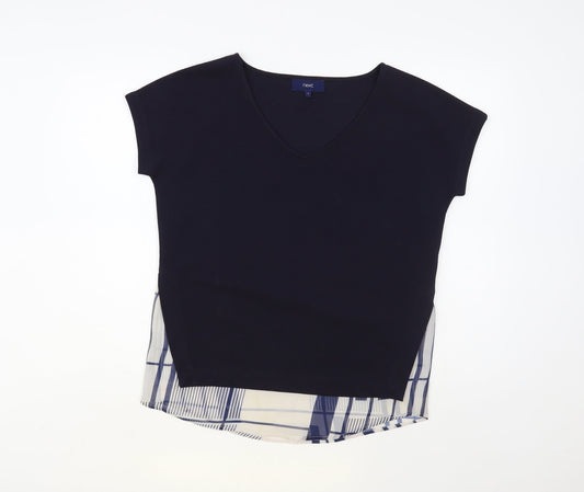Womens UK Size 8 NEXT Blue Basic Blouse