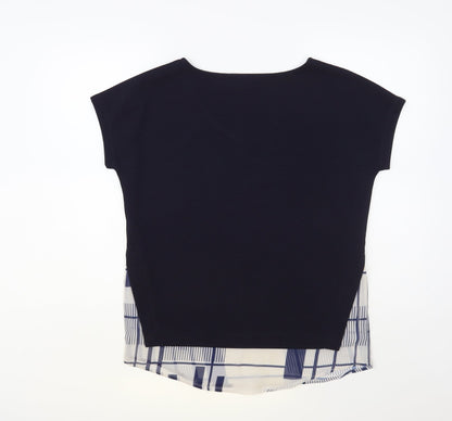 Womens UK Size 8 NEXT Blue Basic Blouse