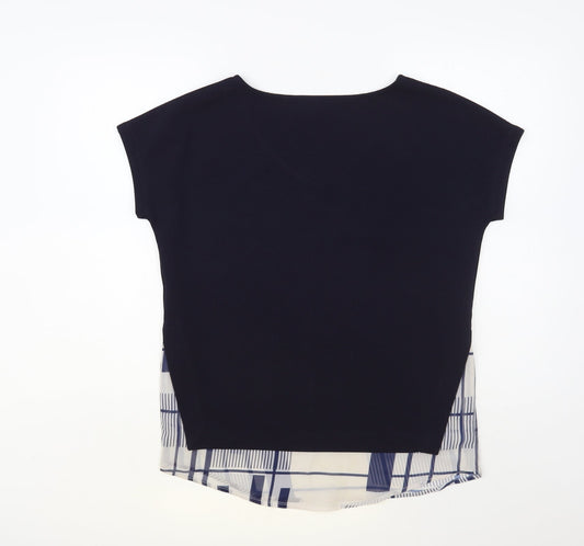 Womens UK Size 8 NEXT Blue Basic Blouse
