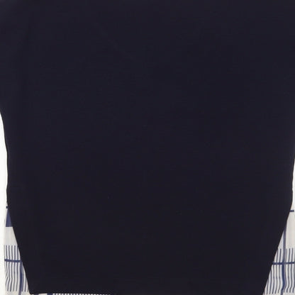 Womens UK Size 8 NEXT Blue Basic Blouse