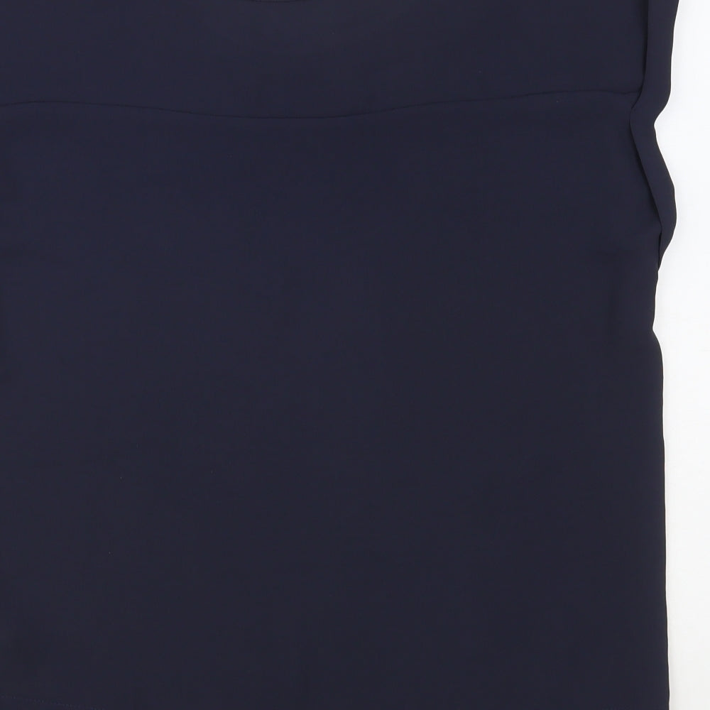 Womens UK Size 8 NEXT Blue Basic Blouse