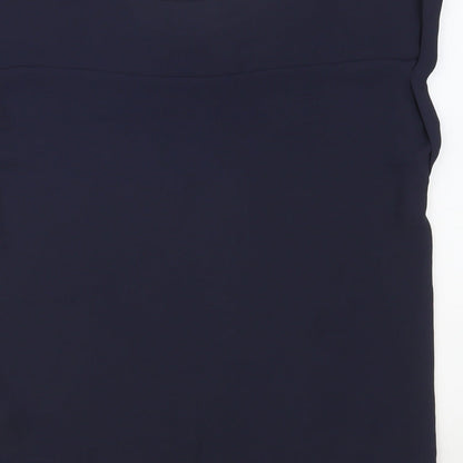 Womens UK Size 8 NEXT Blue Basic Blouse