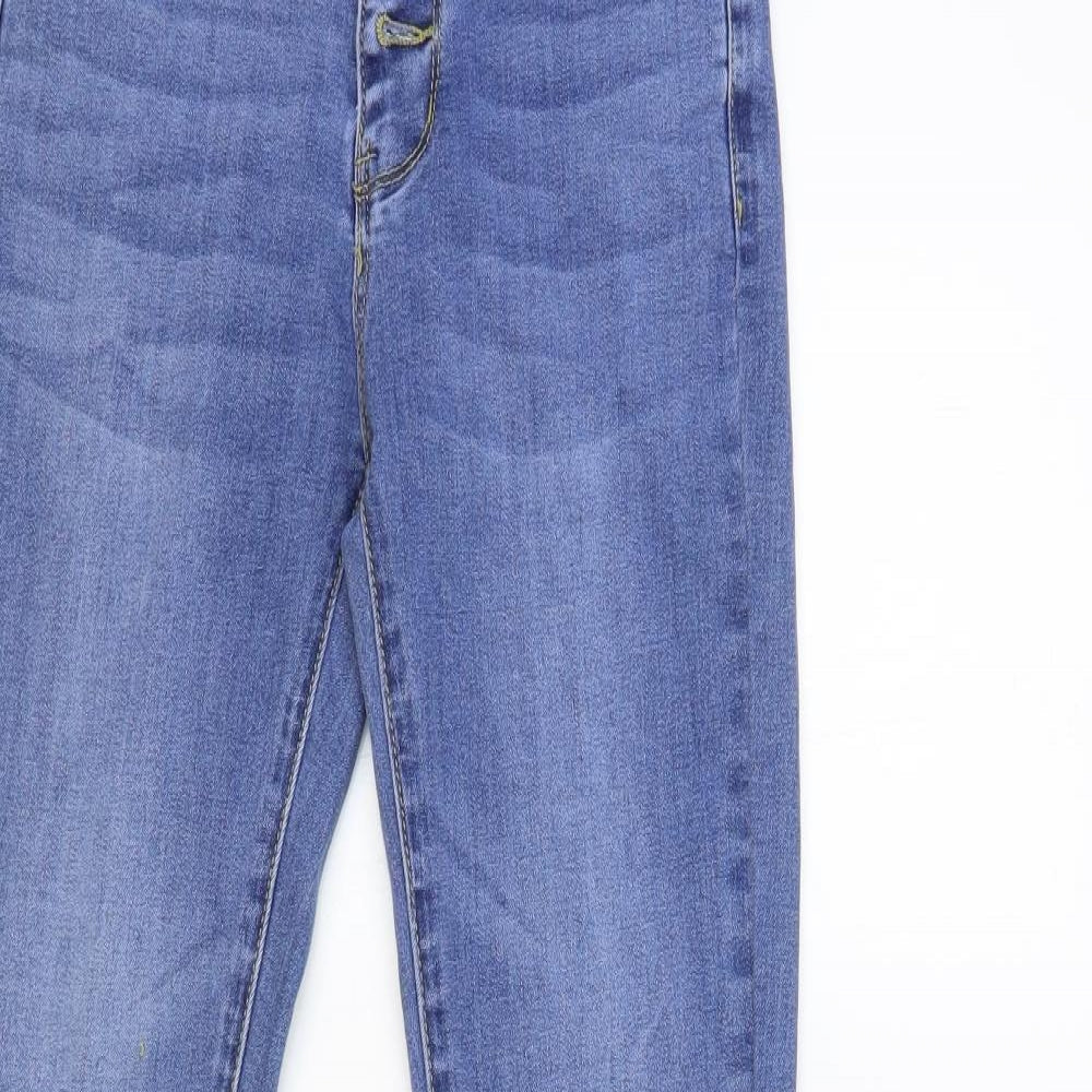 Estee Brown Womens Blue Cotton Skinny Jeans Size XS L29 in Regular Button