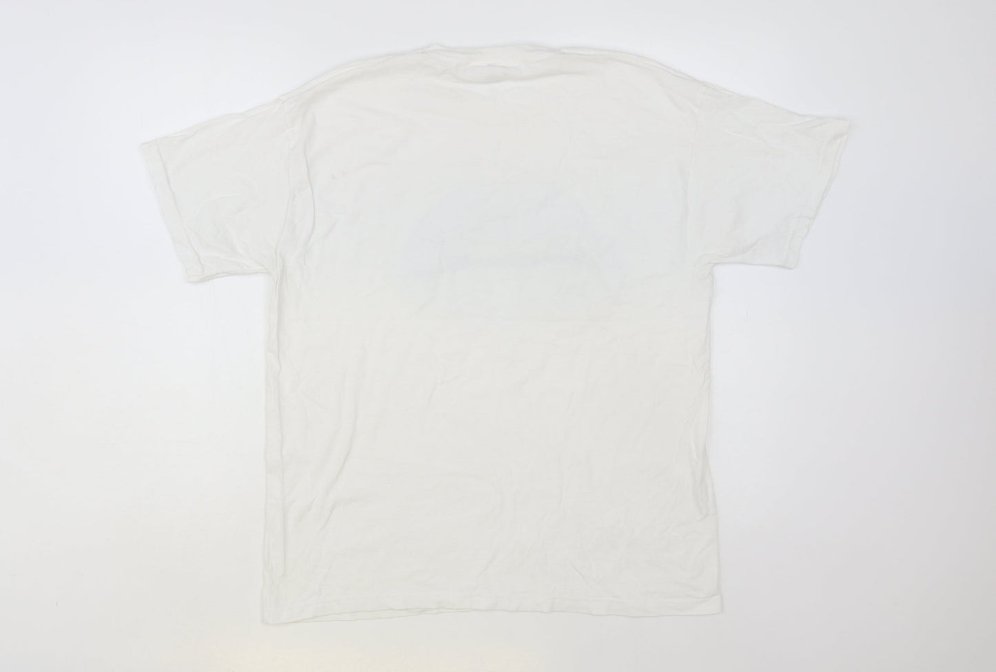 Womens UK Size L Fruit of the Loom White Basic T-Shirt