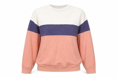New Look Womens Multicoloured Colourblock Cotton Pullover Sweatshirt Size S Pullover