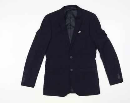 Mens UK Size 36 Preworn Regular Blue Suit Jacket