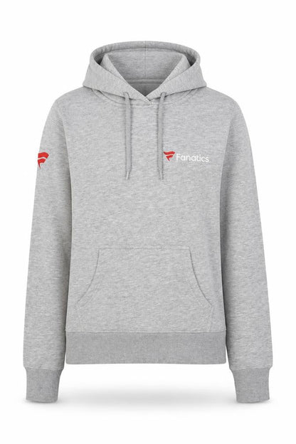 Fanatics Womens Grey Cotton Pullover Hoodie Size 8 Pullover