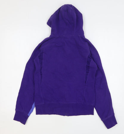 Myprotein Womens Purple Cotton Full Zip Hoodie Size XS Zip