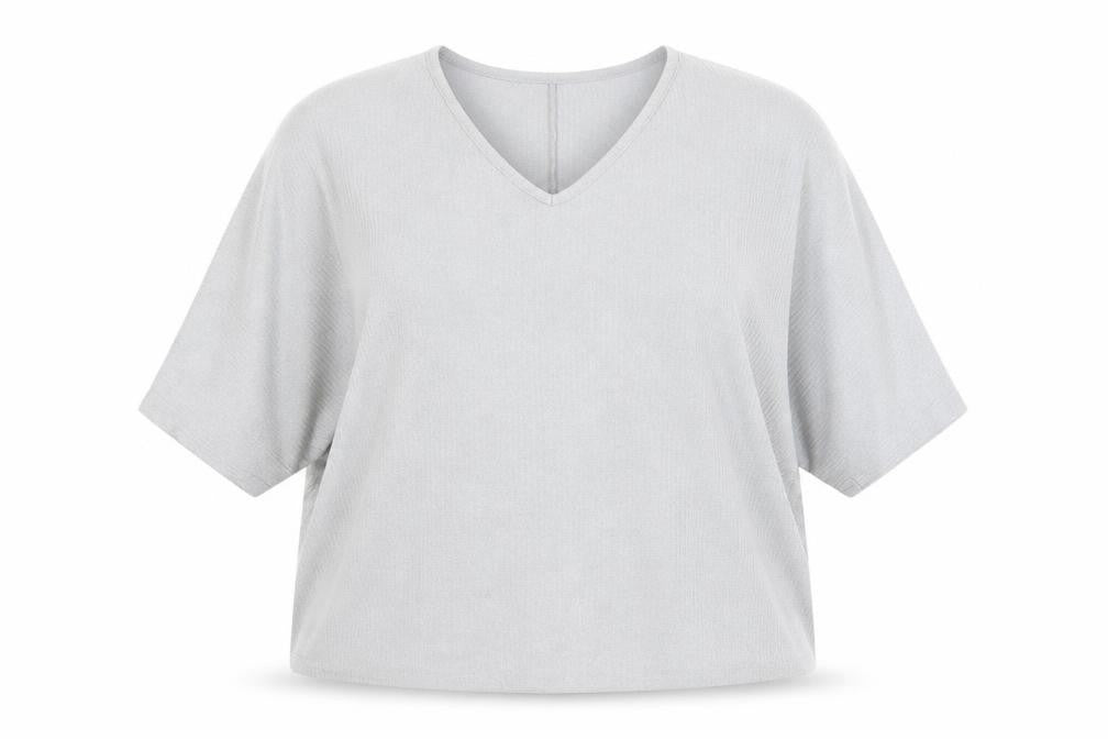 Womens UK Size L New Look Grey Basic T-Shirt