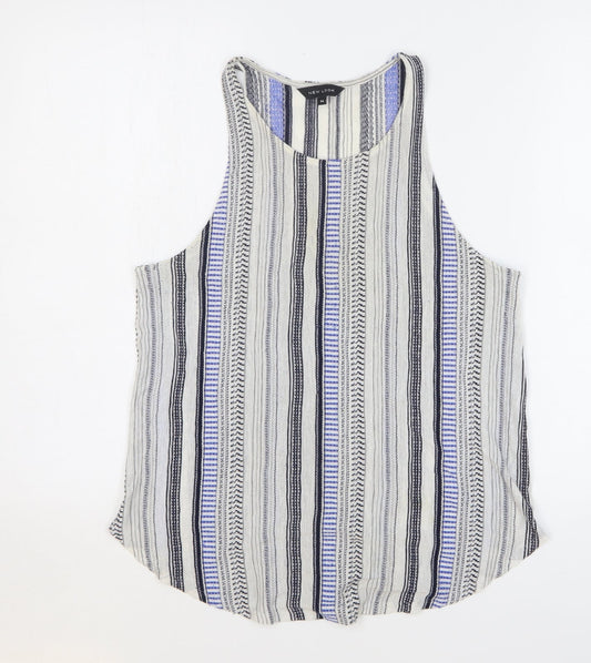 Womens UK Size 14 New Look Multicoloured Basic Tank