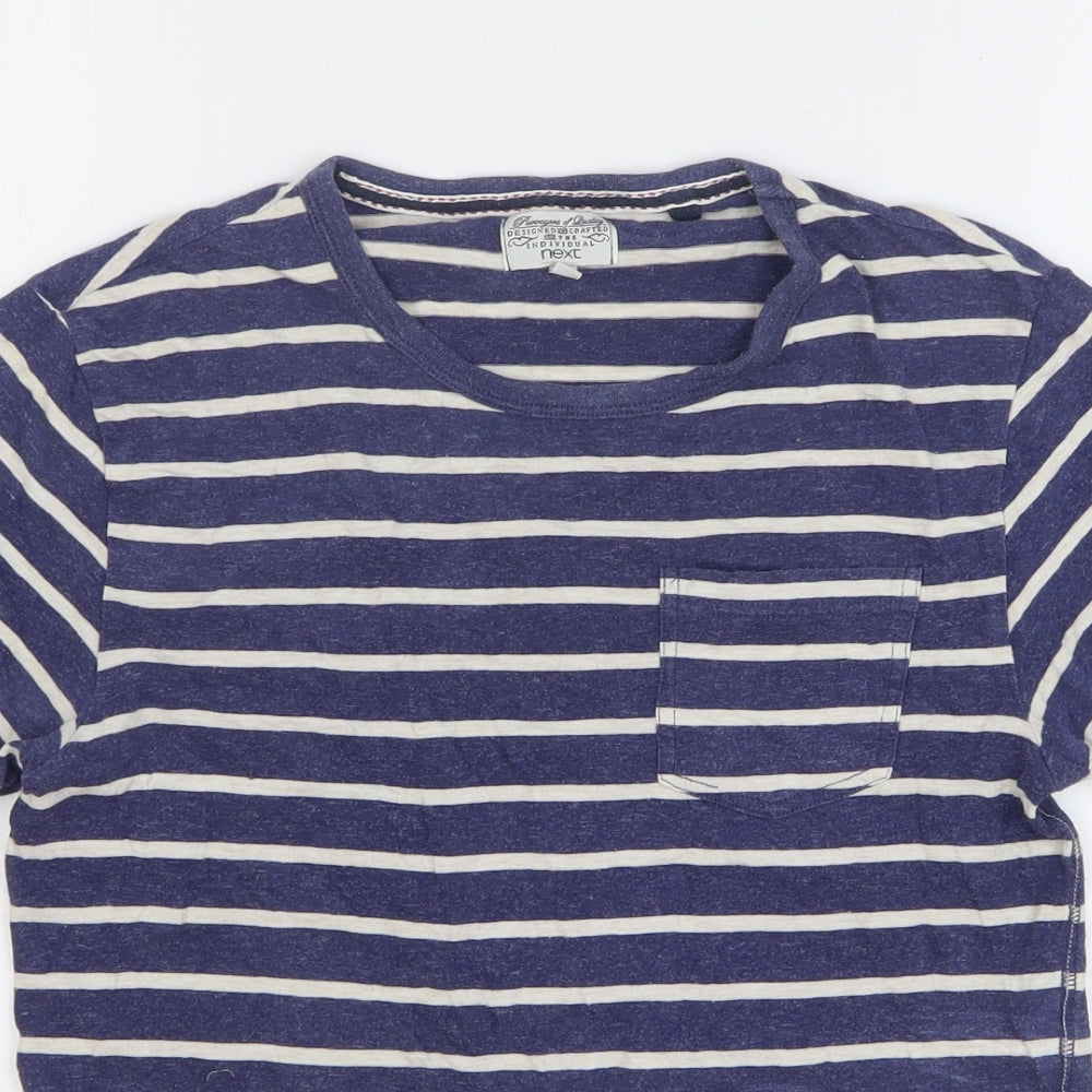 Womens UK Size S NEXT Blue Basic T-Shirt