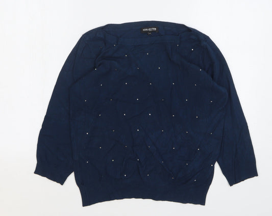Womens UK Size 12 Debenhams Green Pullover Jumper