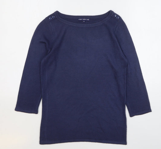 Womens UK Size 10 Store Twenty One Blue Pullover Jumper