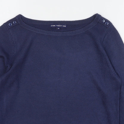 Womens UK Size 10 Store Twenty One Blue Pullover Jumper