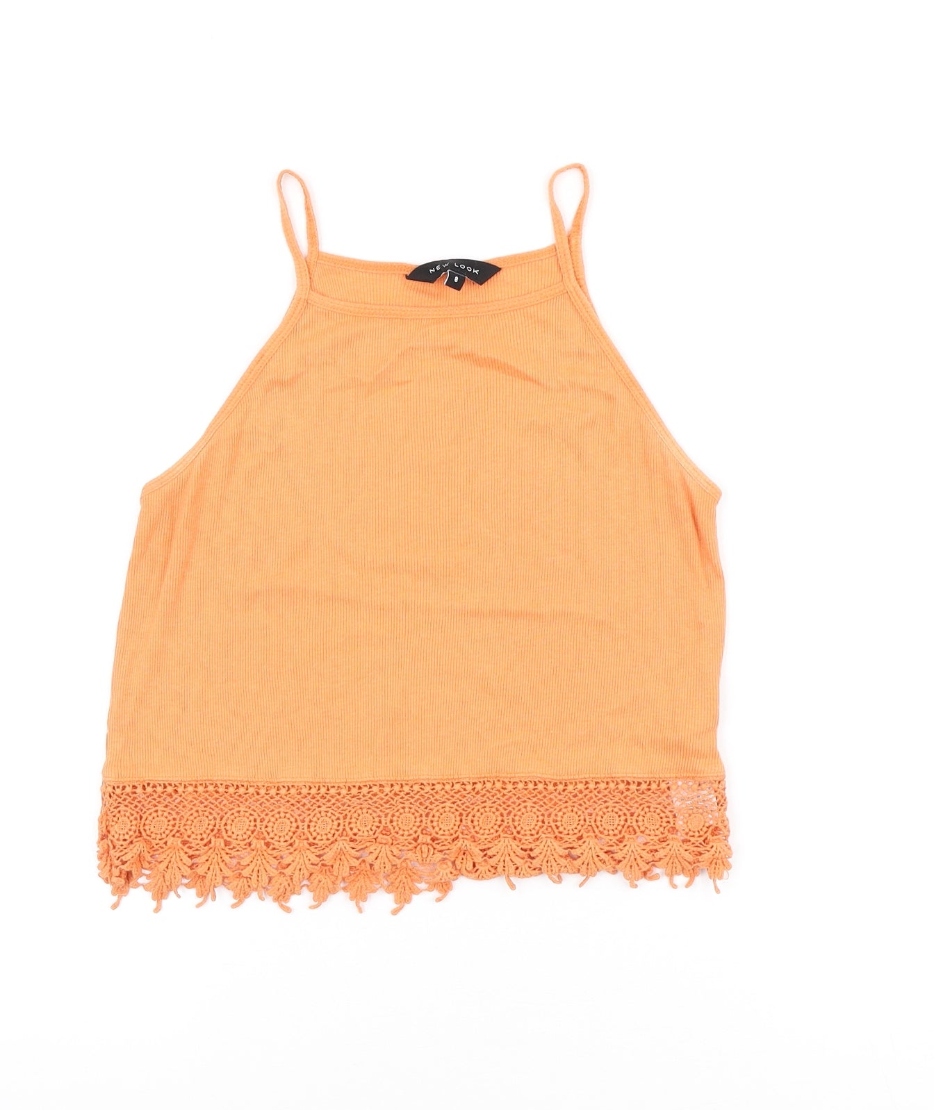 Womens UK Size 8 New Look Orange Camisole Tank