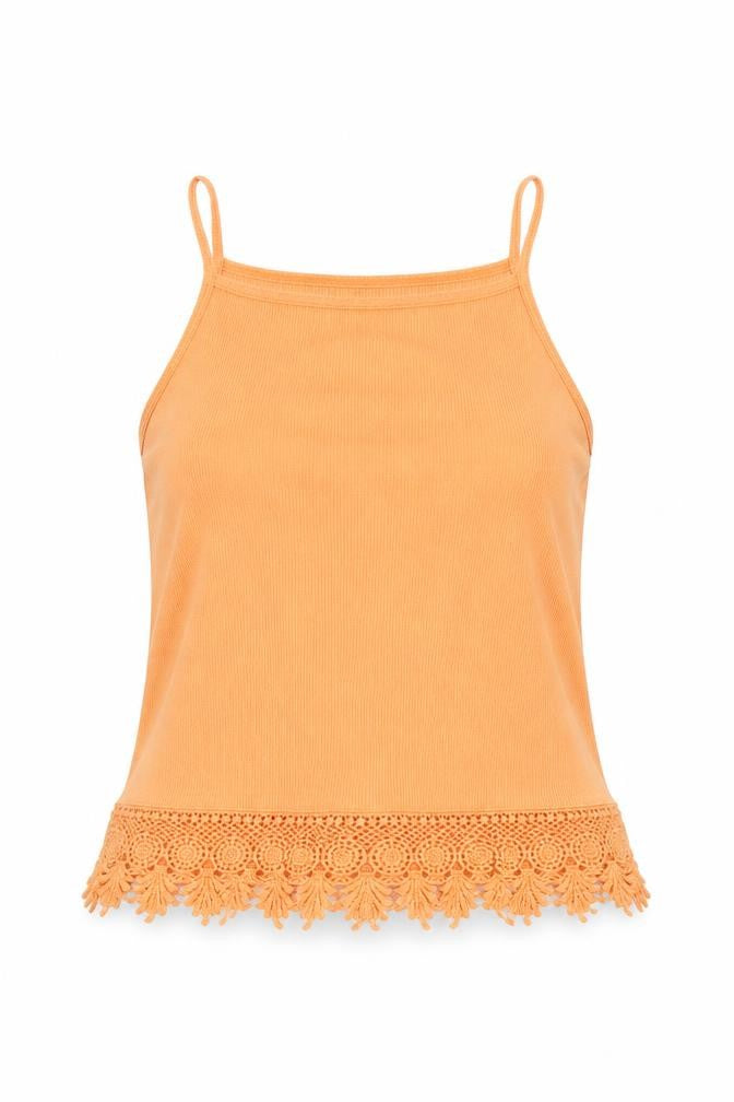 Womens UK Size 8 New Look Orange Camisole Tank