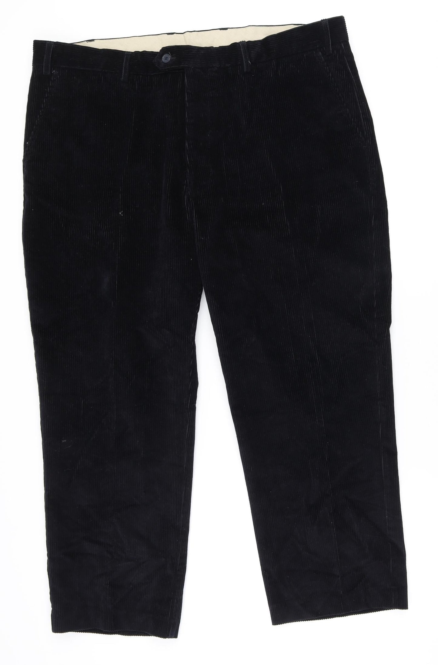 Preworn Mens Blue Polyester Trousers Size 41 in L26 in Regular Zip