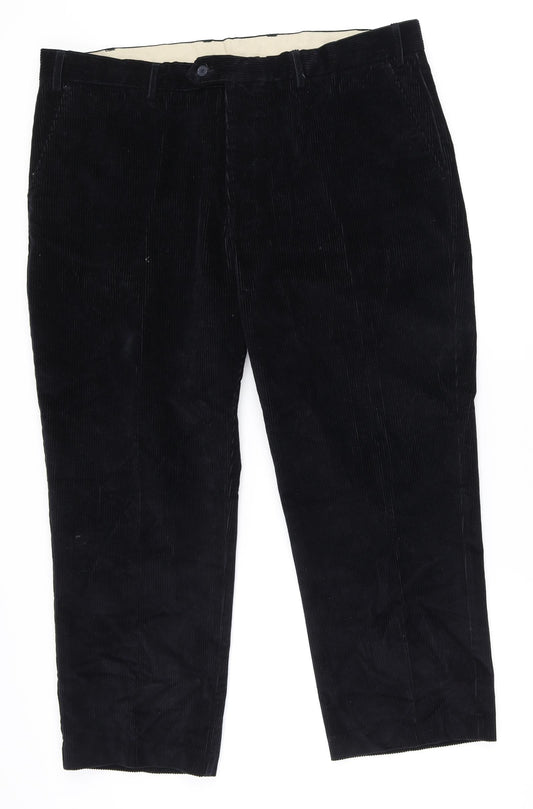 Preworn Mens Blue Polyester Trousers Size 41 in L26 in Regular Zip