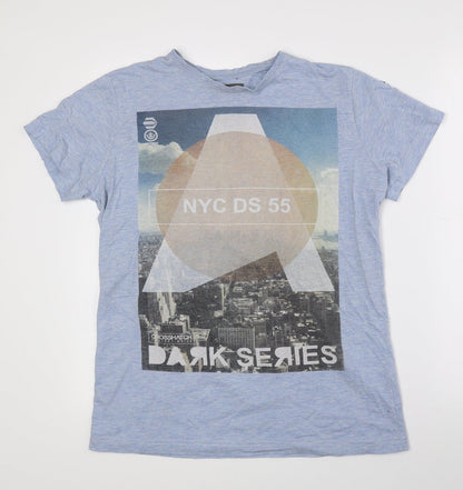 Mens UK Size S Crosshatch Multicoloured  T-Shirt