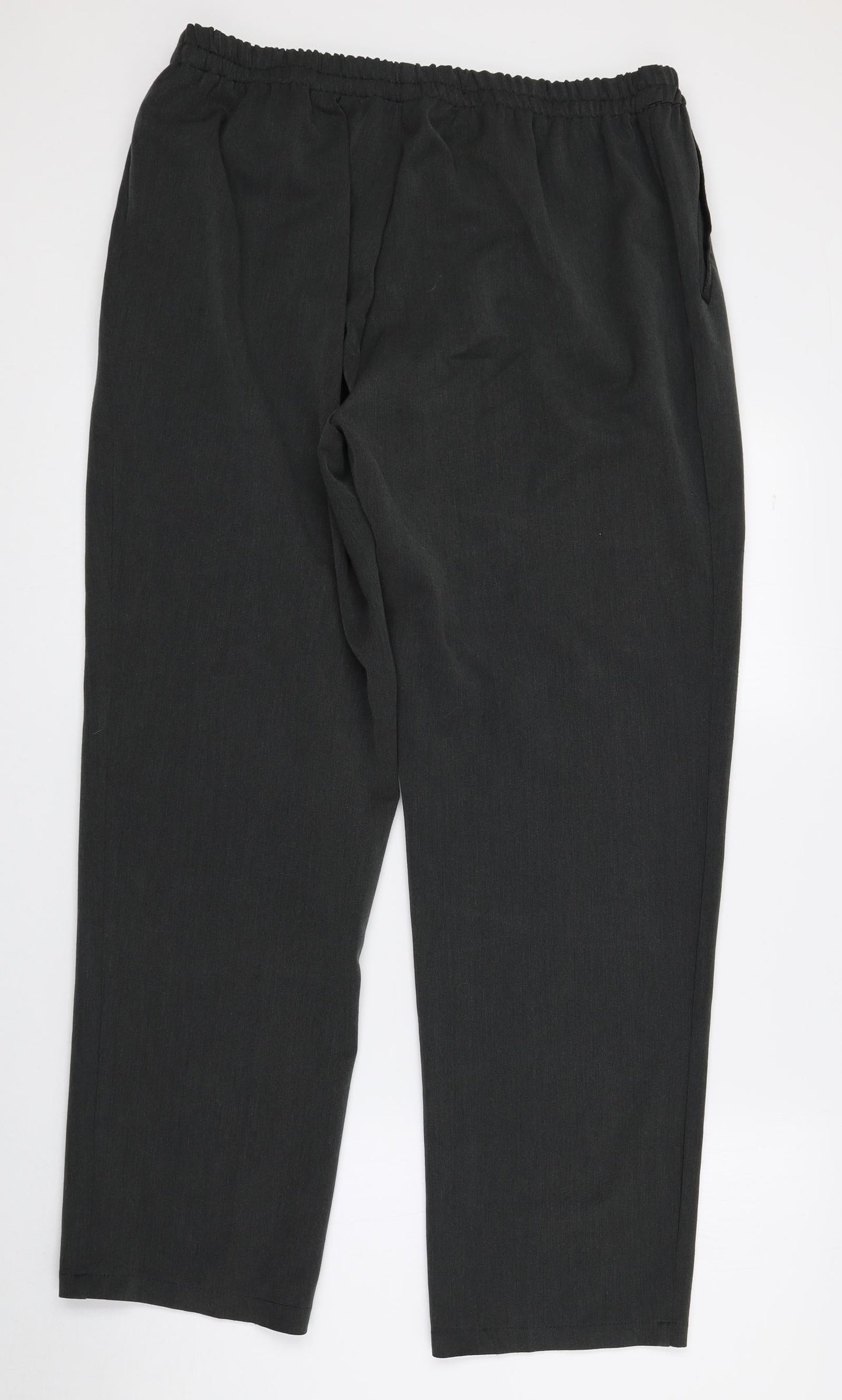 Womens UK Size 18 Afibel Regular Fit Dress Pants Green Trousers