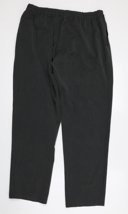 Womens UK Size 18 Afibel Regular Fit Dress Pants Green Trousers