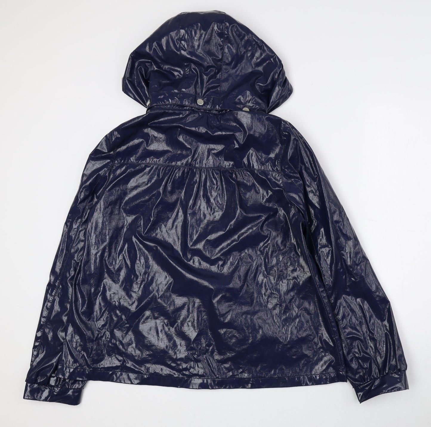 Womens UK Size 14 New Look Blue Anorak Coat