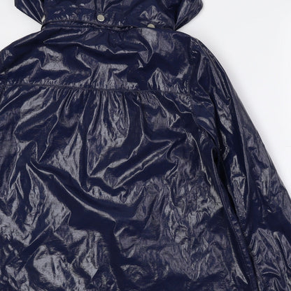 Womens UK Size 14 New Look Blue Anorak Coat