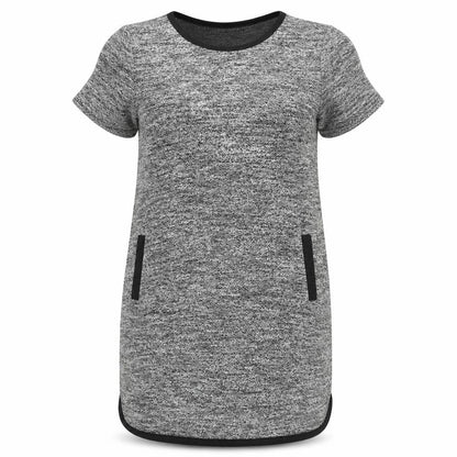 Peacocks Womens Grey Polyester Jumper Dress Size 14 Round Neck Pullover