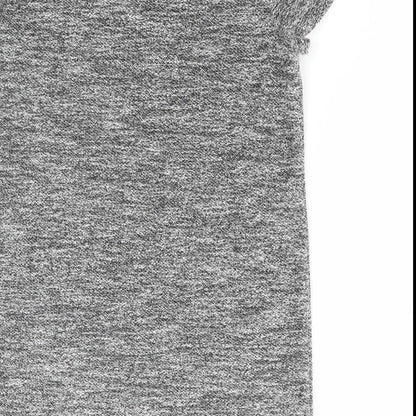 Peacocks Womens Grey Polyester Jumper Dress Size 14 Round Neck Pullover