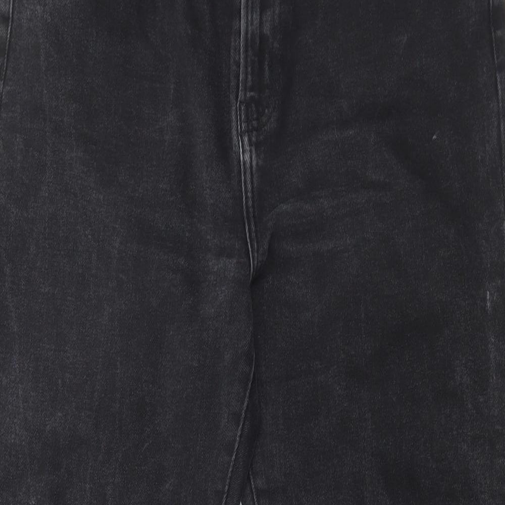 Denim & Co. Womens Black Cotton Skinny Jeans Size 14 L27 in Regular Zip