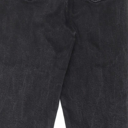 Denim & Co. Womens Black Cotton Skinny Jeans Size 14 L27 in Regular Zip