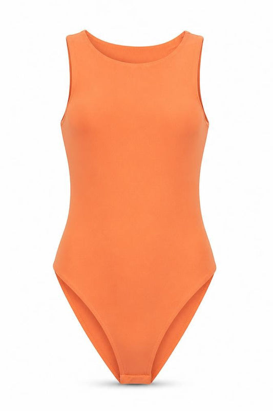 Womens UK Size 6 I SAW IT FIRST One-Piece Orange Bodysuit