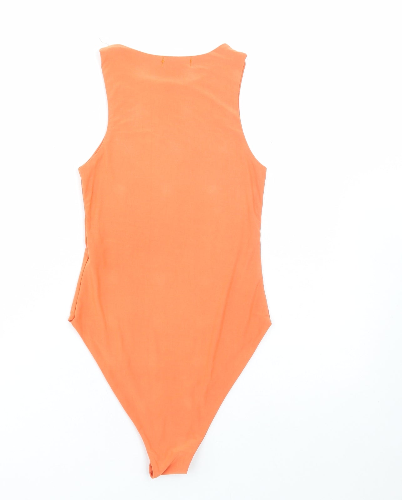 I SAW IT FIRST Womens Orange Polyester Bodysuit One-Piece Size 6 Snap