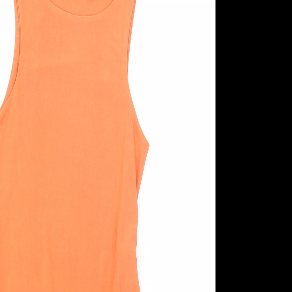 I SAW IT FIRST Womens Orange Polyester Bodysuit One-Piece Size 6 Snap