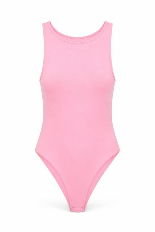 Womens UK Size XS Primark One-Piece Pink Bodysuit