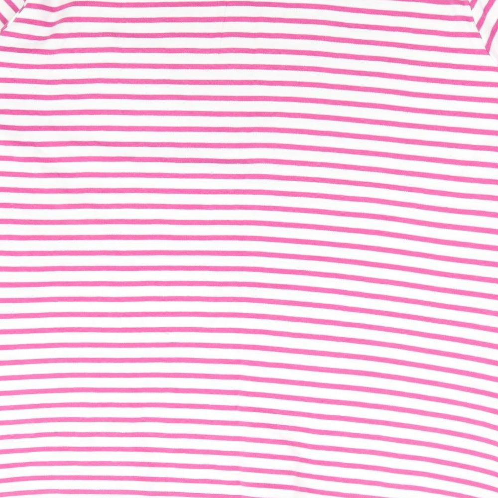 Womens UK Size 14 Isle Pink Basic T-Shirt