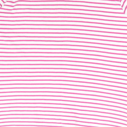 Womens UK Size 14 Isle Pink Basic T-Shirt