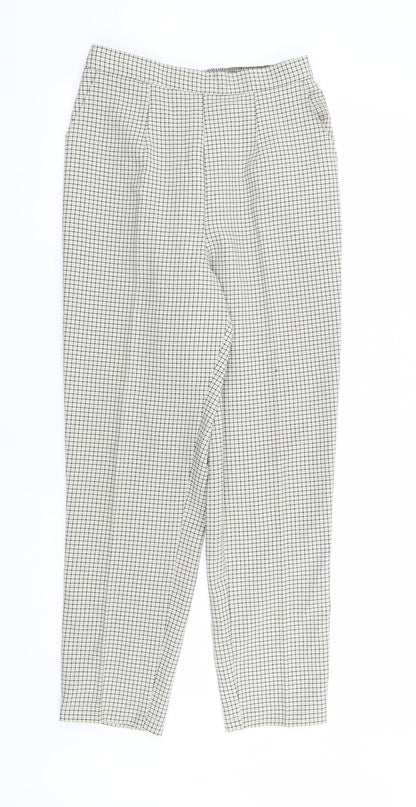 Womens UK Size 14 Preworn Regular Fit  Beige Trousers